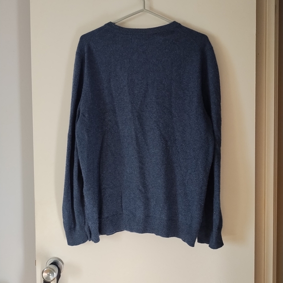 NAADAM 100% Cashmere Blue Henley Sweater L - Picture 3 of 5